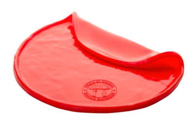 Silicone pizza dough for training pizza tossing - red colour